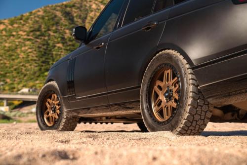 Mantra Wheels for Land Rover Range Rover Matte Black Seamak 20″ Matte Bronze Center Black Ring