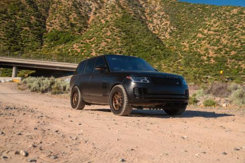 Mantra Wheels for Land Rover Range Rover Matte Black Seamak 20″ Matte Bronze Center Black Ring