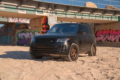 Mantra Wheels for Land Rover Range Rover Matte Black Seamak 20″ Matte Bronze Center Black Ring