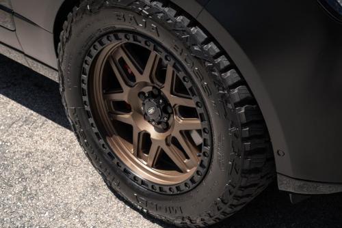 Mantra Wheels for Land Rover Range Rover Matte Black Seamak 20″ Matte Bronze Center Black Ring