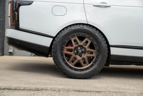 Mantra Wheels for Land Rover Range Rover White Seamak 20″ Matte Bronze Center Black Ring